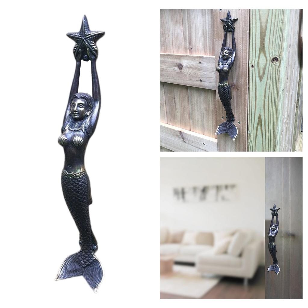 Furniture Hardware Antique - Antique Resin Mermaid Cabinet Handles Vintage
