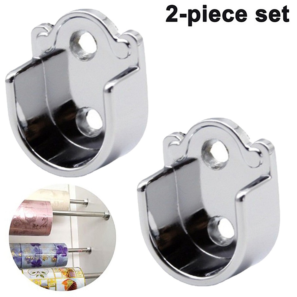 Furniture Rails Hardware - 2PCS Wardrobe Bracket Heavy Duty Rod