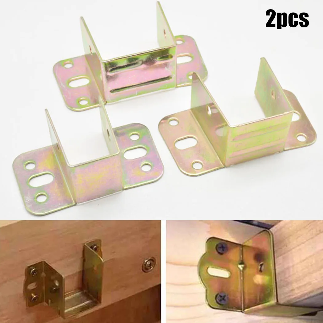 2pcs U Shaped Metal Bed Bracke – Furniture Rails Hardware Bewertung und Preis