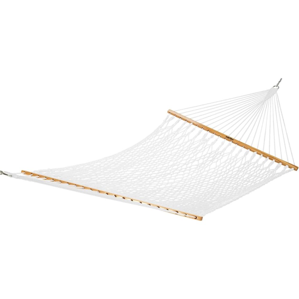 Two-Person White Rope Hammock  – Furniture Hardware Usa Bewertung und Preis
