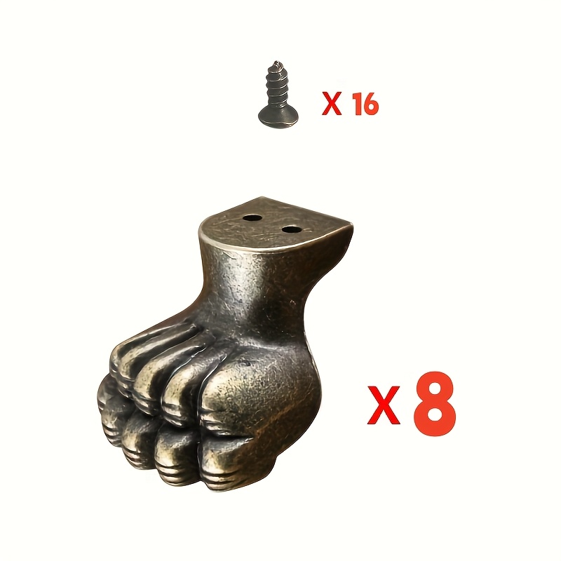 8pcs Antique Foot Brass Jewelr – Furniture Hardware Antique Bewertung und Preis