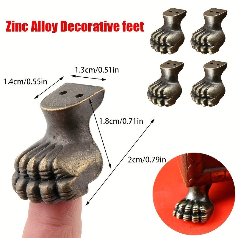 8pcs Antique Foot Brass Jewelr – Furniture Hardware Antique Bewertung und Preis