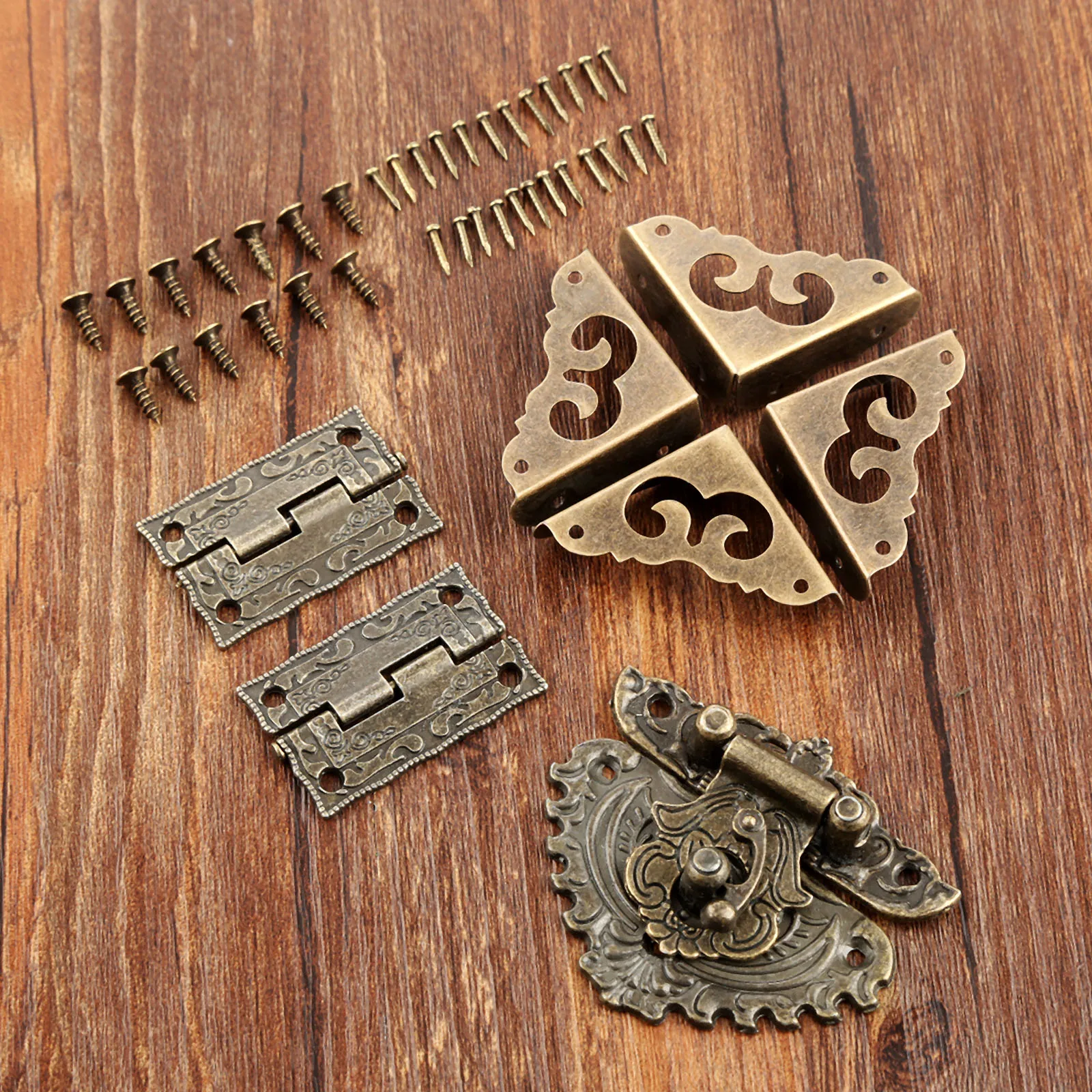 7pcs/set Antique Bronze Padloc – Furniture Hardware Antique Bewertung und Preis