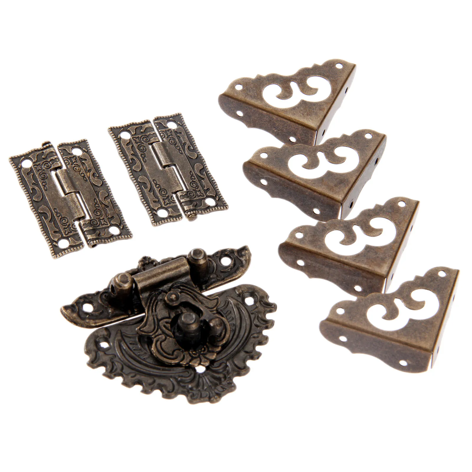 7pcs/set Antique Bronze Padloc – Furniture Hardware Antique Bewertung und Preis