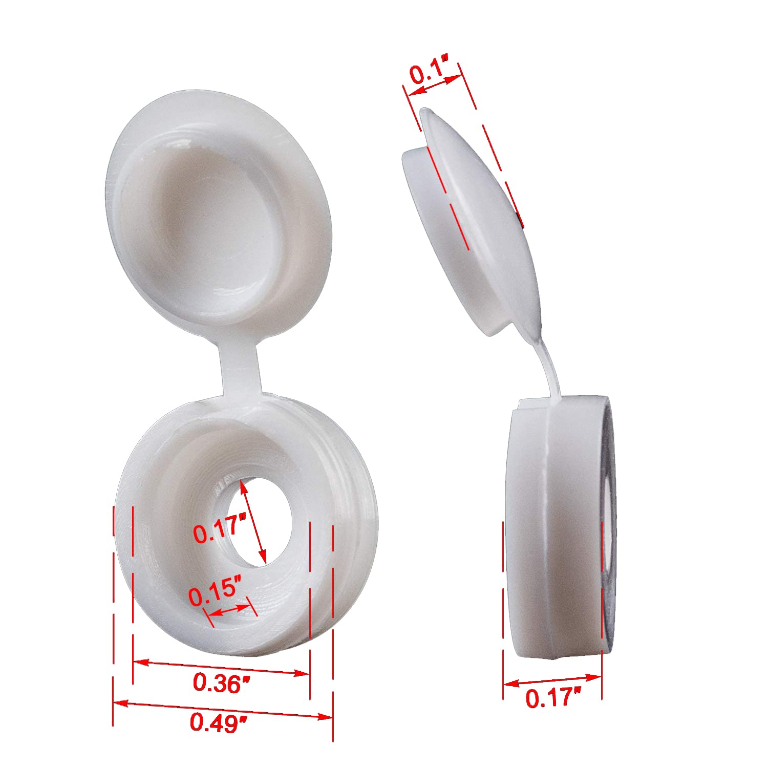 White Hinged Plastic Screw Cap – Furniture Hardware Hinges Bewertung und Preis