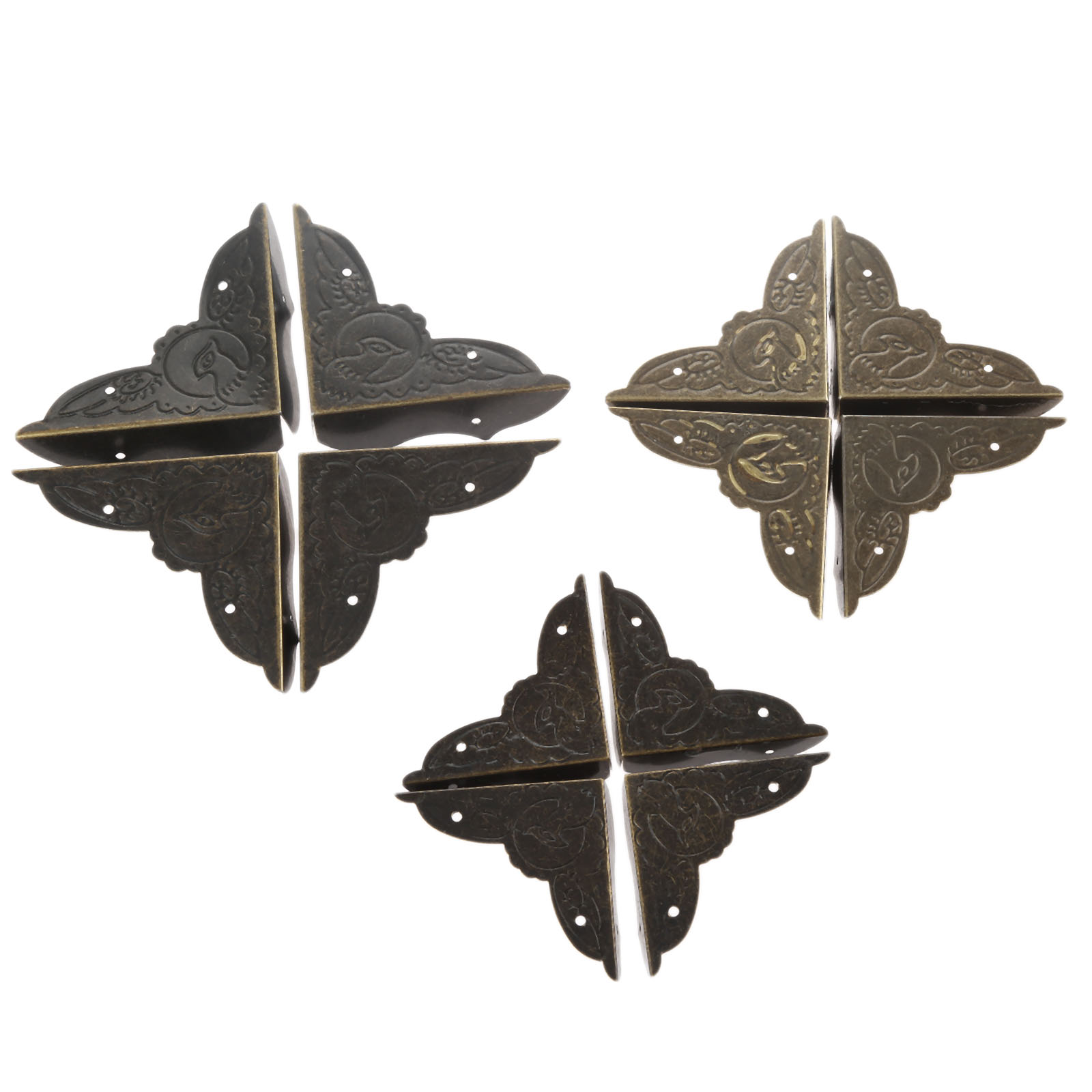 4Pcs Antique Brass Corner Brac – Furniture Hardware Antique Bewertung und Preis