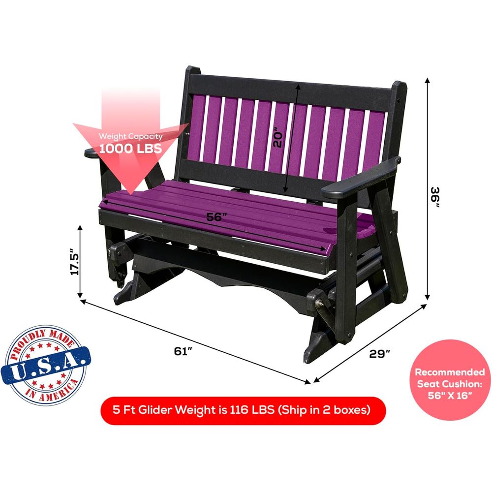 Heavy-Duty 4-Seat Poly Lumber  – Furniture Hardware Usa Bewertung und Preis