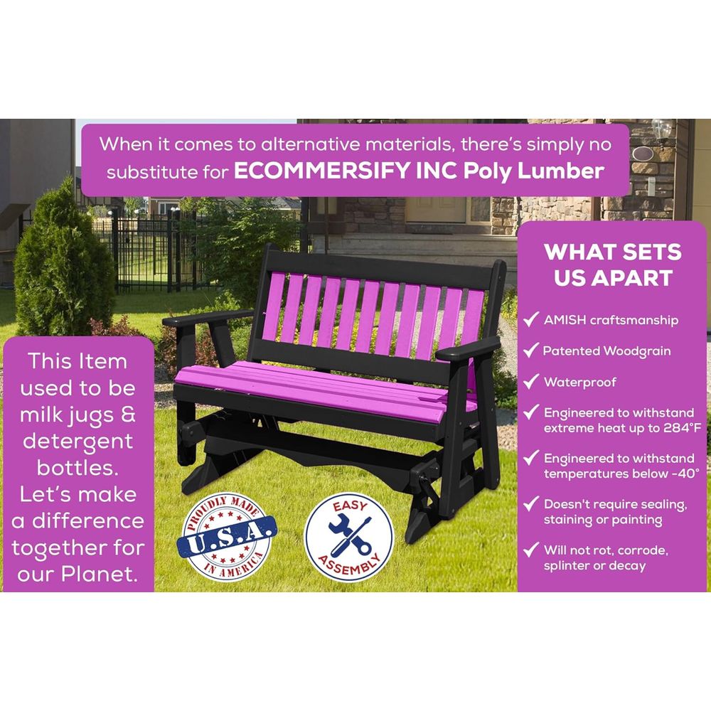 Heavy-Duty 4-Seat Poly Lumber  – Furniture Hardware Usa Bewertung und Preis