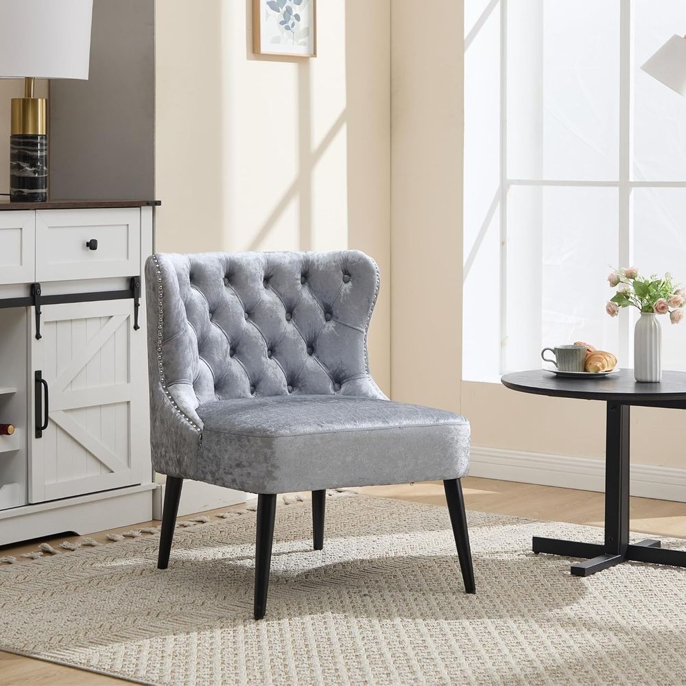 Upholstered Velvet Wingback Ac – Furniture Leg Set Bewertung und Preis